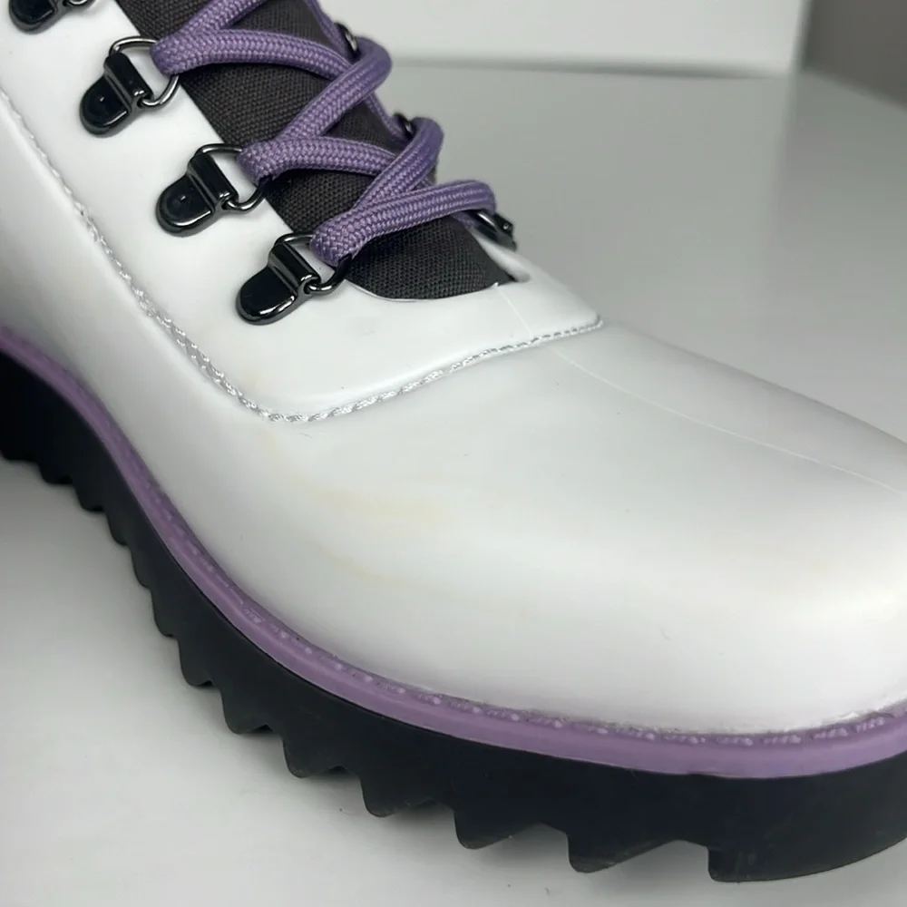 Jambu Rainey Hiker White and Purple Ankle Boots‎ / SZ 8.5